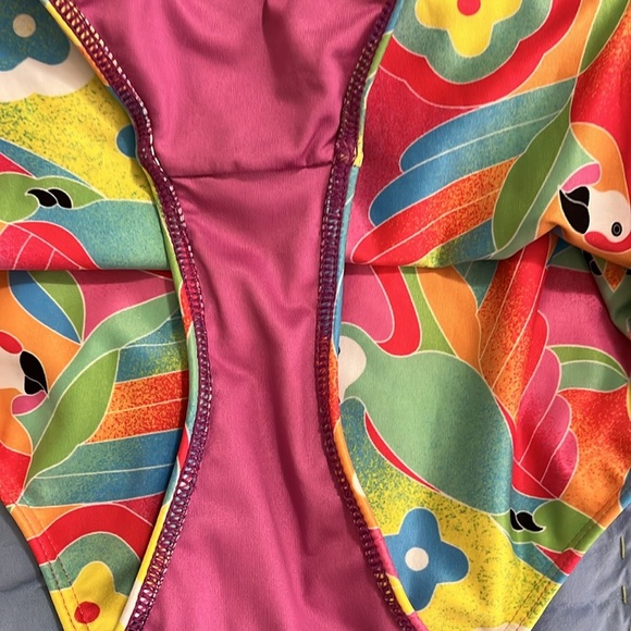 NWOT Kenny Flowers Flamingo Swimsuit - Picture 6 of 6